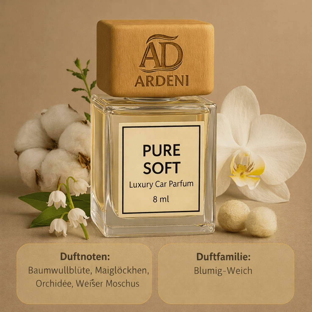 PURE SOFT Auto Duft – Sanfte, cleane Duftnoten mit frischer Wirkung