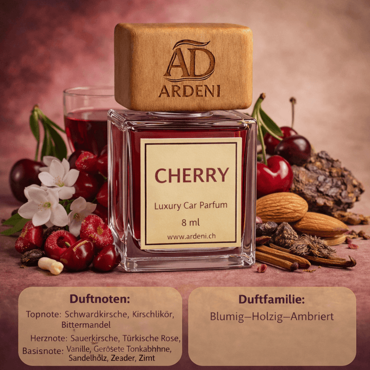 m Herzen entfalten sich Kirschblüte, Rose und Jasmin