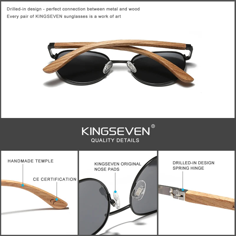 Sonnenbrille mit Holzoptik – stilvoll, polarisiert & nachhaltig inspiriert