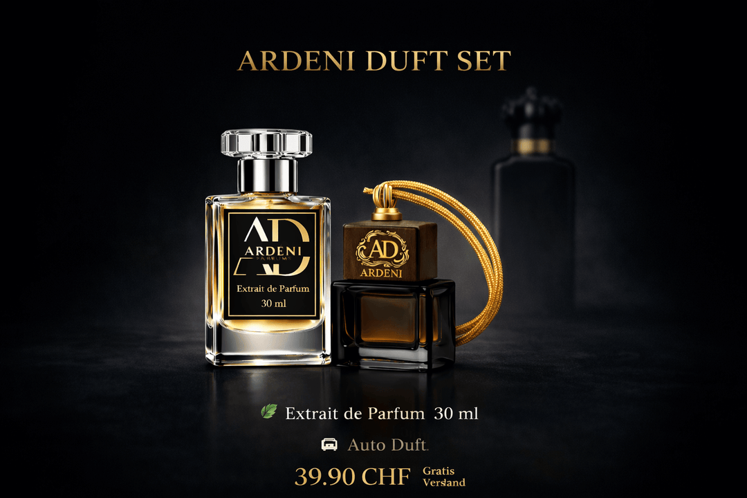 Ardeni Duft Set Extrait de Parfum 30ml 50ml und Auto Duft Luxus Parfum Set